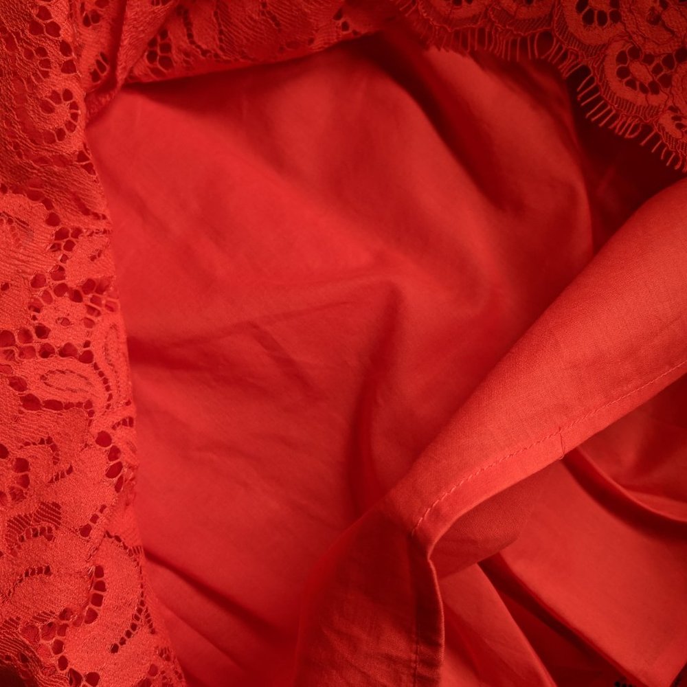 H&M Orange Lace Asymmetrical Dress - Picture 4 of 5